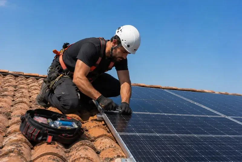Maintenance et monitoring de panneaux solaires à Port-d'Envaux